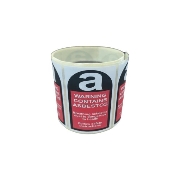 label 'warning contains asbestos' (copy)